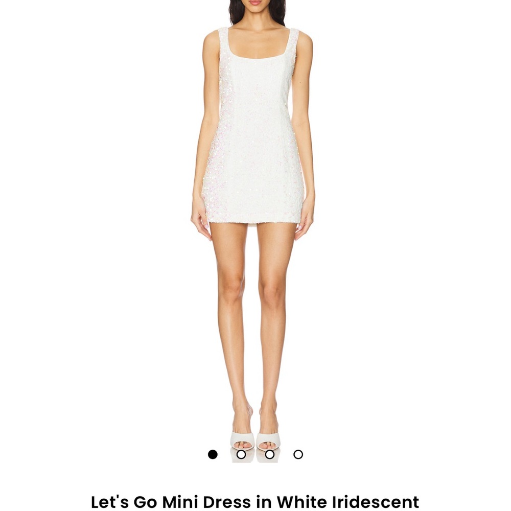 NWT White Iridescent Mini Dress from Revolve